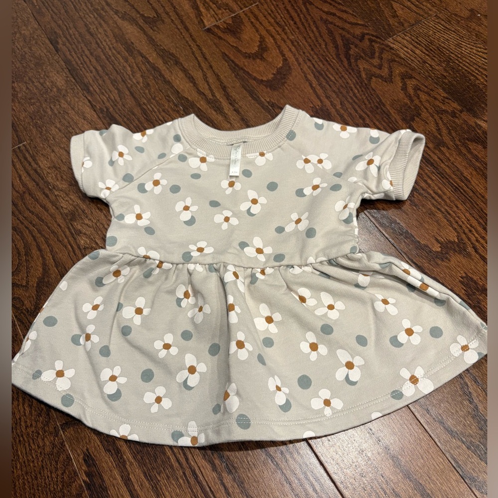 Rylee + Cru floral sweatshirt dress - size 0-3M